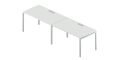 Двойная группа столов с люками на металлокаркасе RM-3.1(x2)+F-29